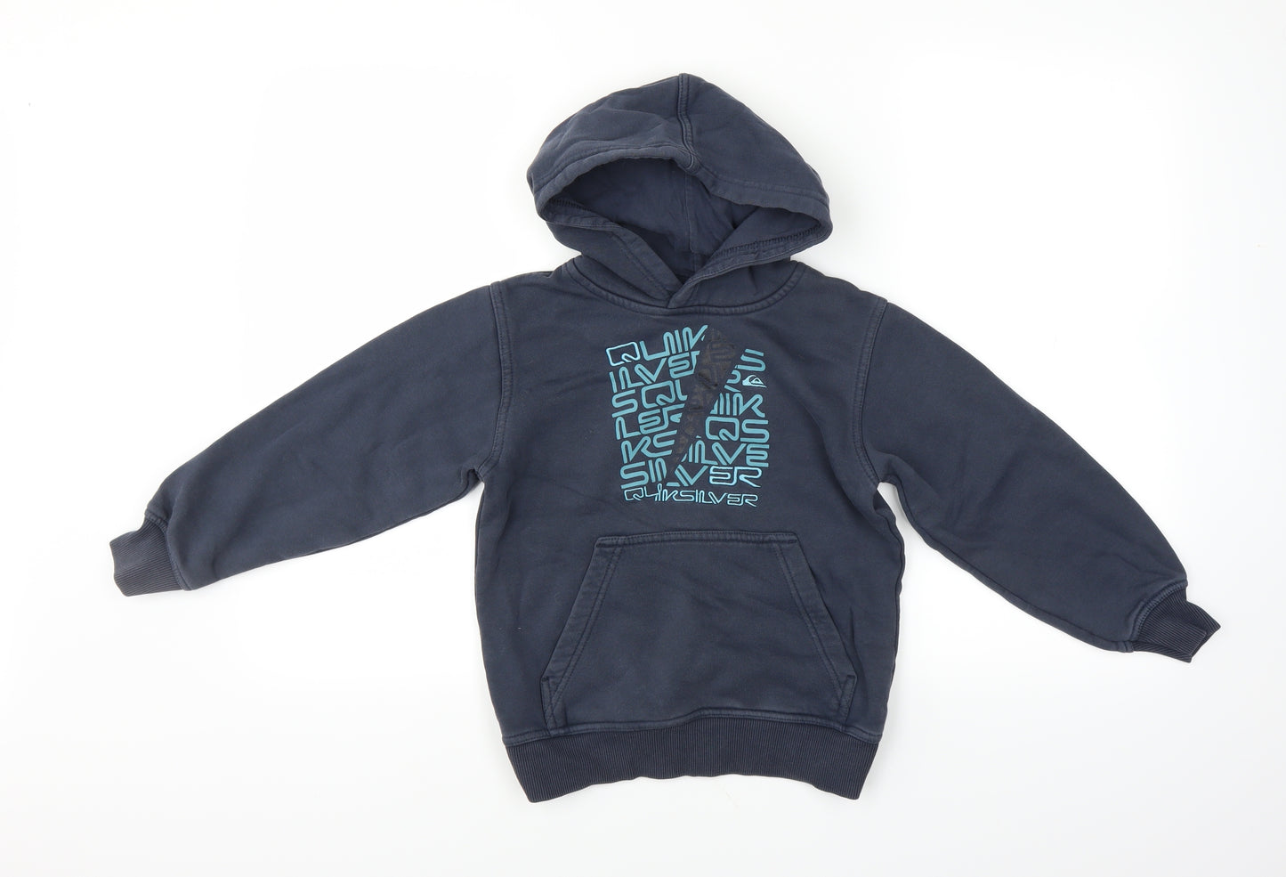 Quiksilver Boys Blue   Pullover Hoodie Size 8 Years