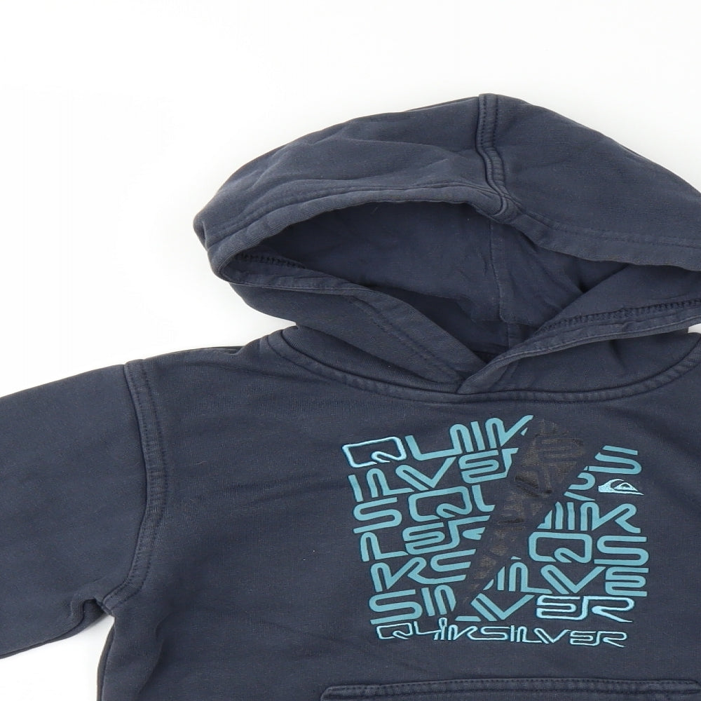 Quiksilver Boys Blue   Pullover Hoodie Size 8 Years