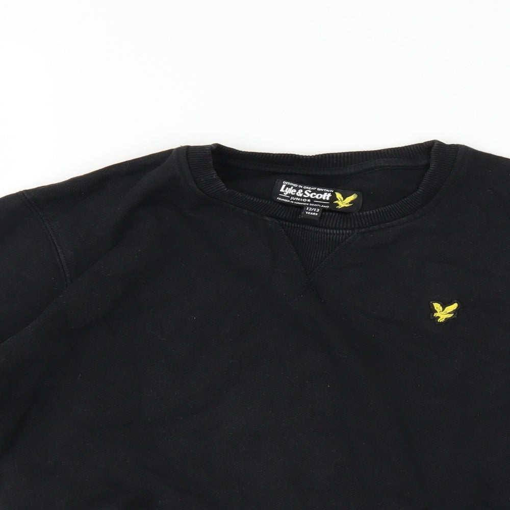 Lyle & Scott Boys Black   Pullover Sweatshirt Size 12-13 Years