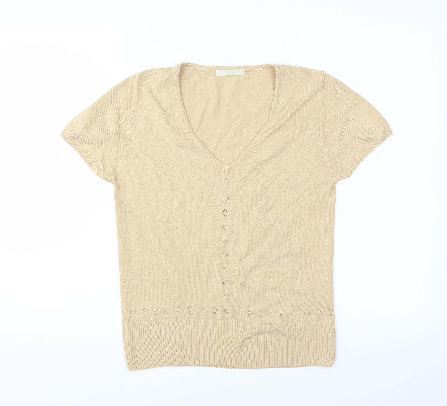 Marks and Spencer Womens Beige   Pullover Jumper Size 12
