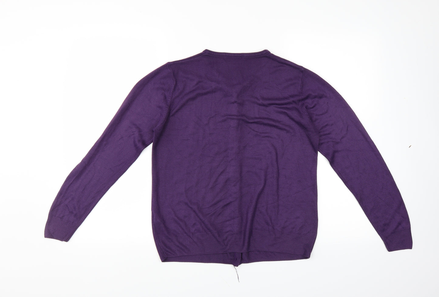 Marks and Spencer Womens Purple   Cardigan Jumper Size 10