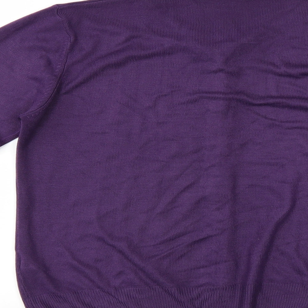 Marks and Spencer Womens Purple   Cardigan Jumper Size 10