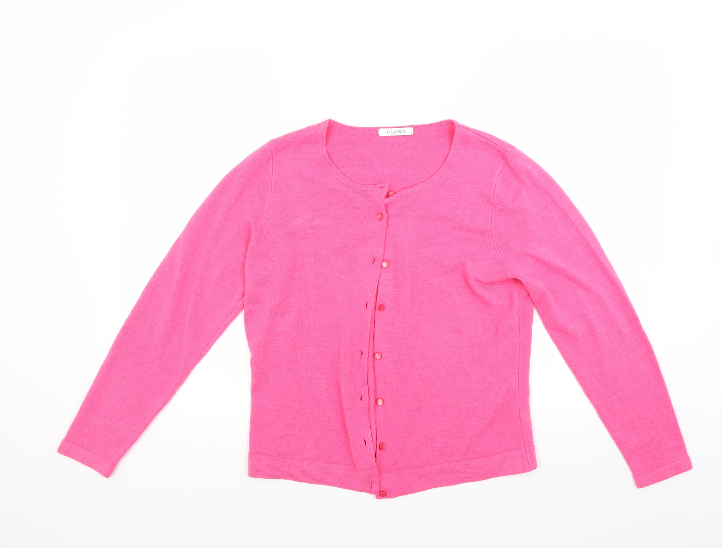 Marks and Spencer Womens Pink   Cardigan Jumper Size 12
