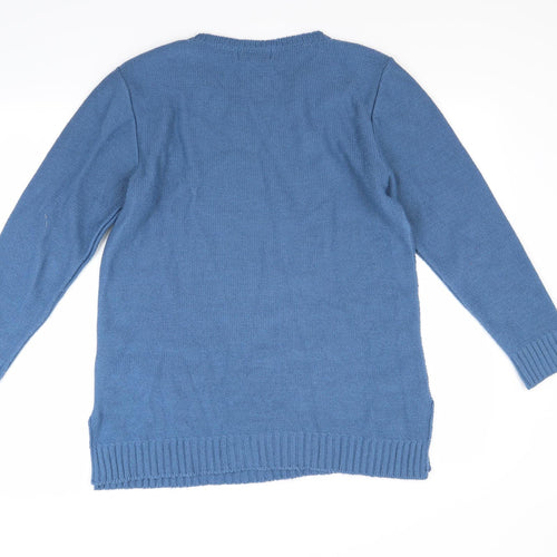 Afibel Womens Blue   Pullover Jumper Size 14