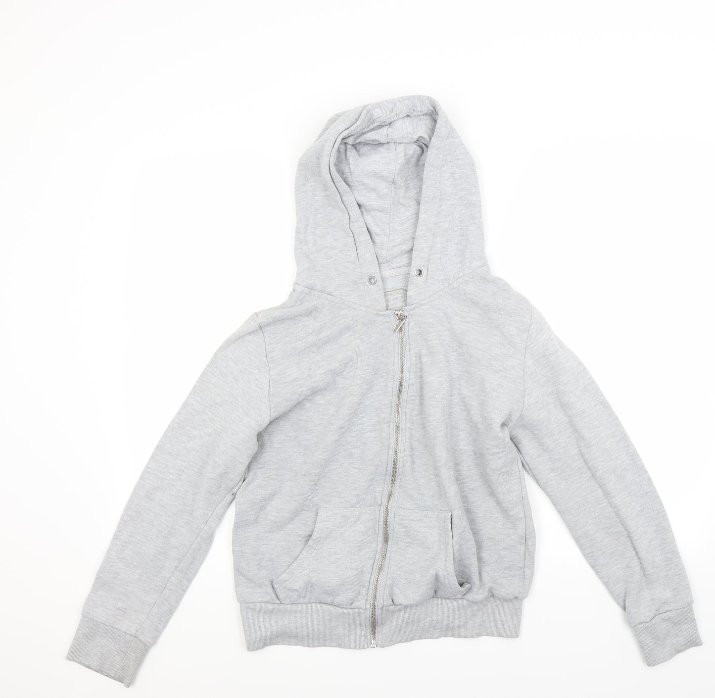 Primark Girls Grey   Full Zip Hoodie Size 14 Years