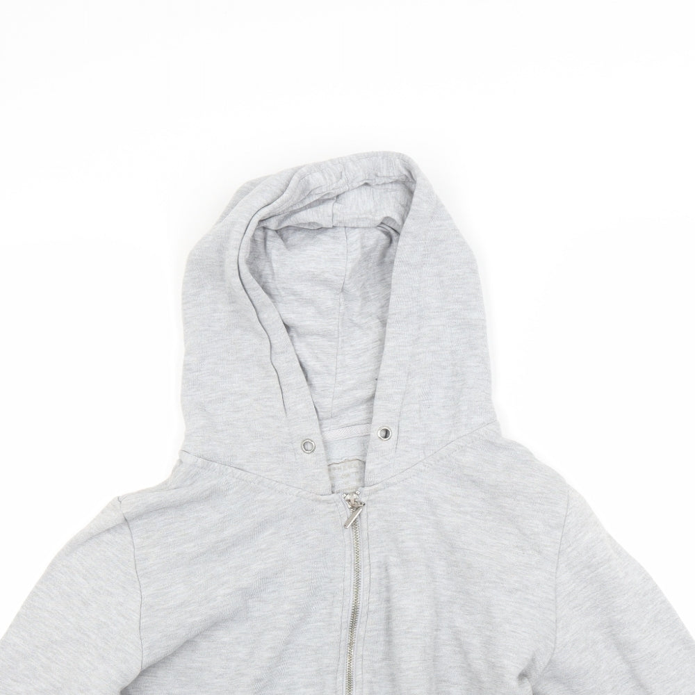 Primark Girls Grey   Full Zip Hoodie Size 14 Years