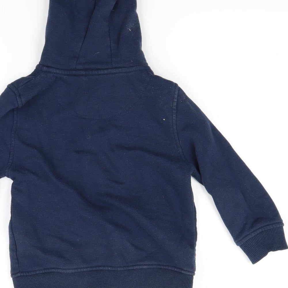 Primark Boys Blue   Full Zip Hoodie Size 3-4 Years