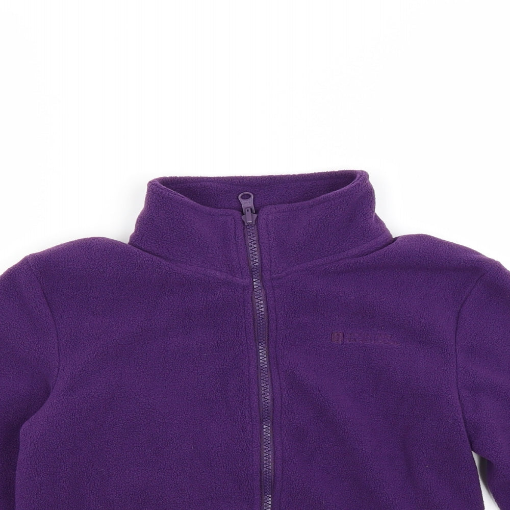Mountain Warehouse Girls Purple  Fleece Jacket Coat Size 9-10 Years