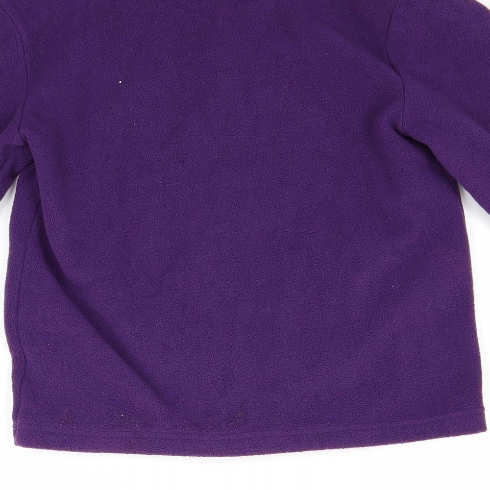 Mountain Warehouse Girls Purple  Fleece Jacket Coat Size 9-10 Years