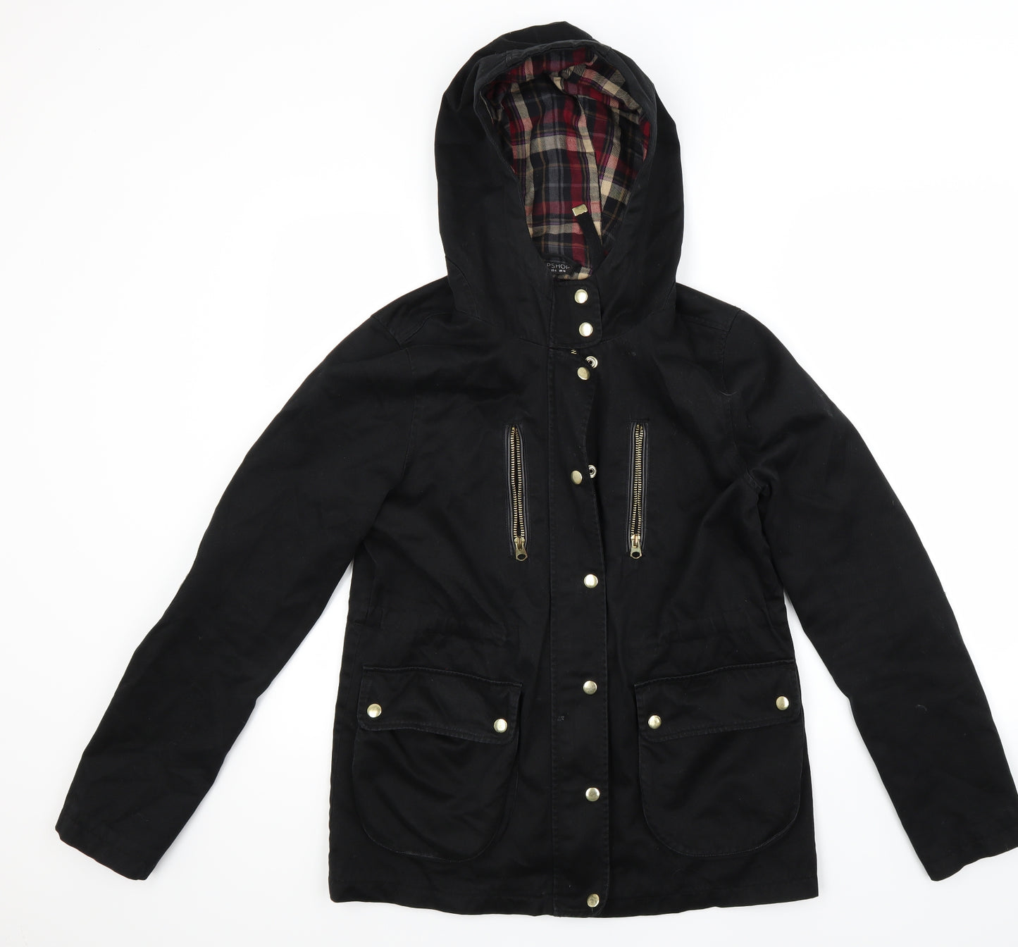 Top shop Womens Black   Jacket Coat Size 10