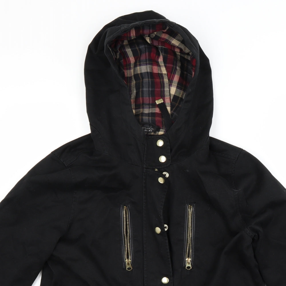 Top shop Womens Black   Jacket Coat Size 10