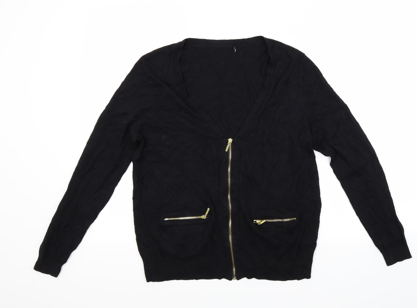 Marks and Spencer Womens Black   Cardigan Jumper Size 16
