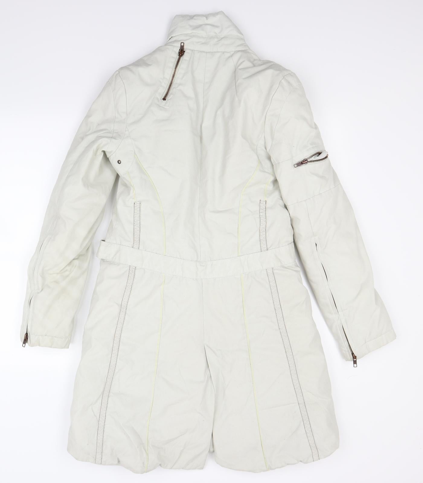 Firetrap Womens Ivory   Overcoat Coat Size S