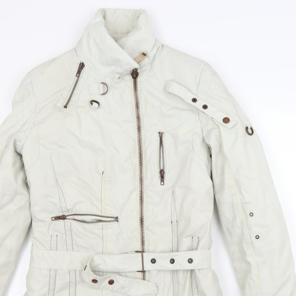 Firetrap Womens Ivory   Overcoat Coat Size S