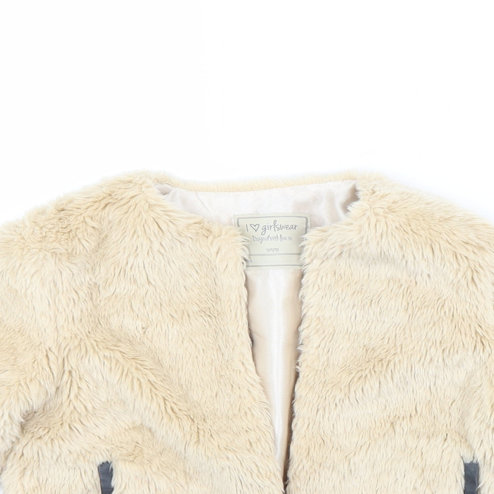 NEXT Girls Beige   Jacket Coat Size 8-9 Years