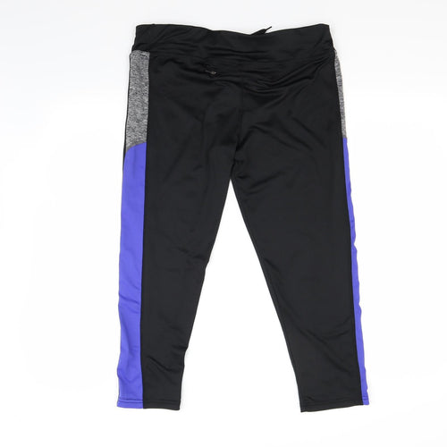 Primark Womens Black   Capri Leggings Size 14 L21 in