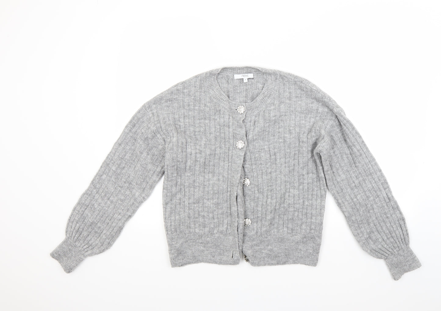 NEXT Womens Grey   Cardigan Jumper Size S
