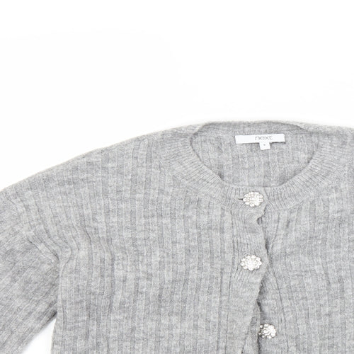 NEXT Womens Grey   Cardigan Jumper Size S