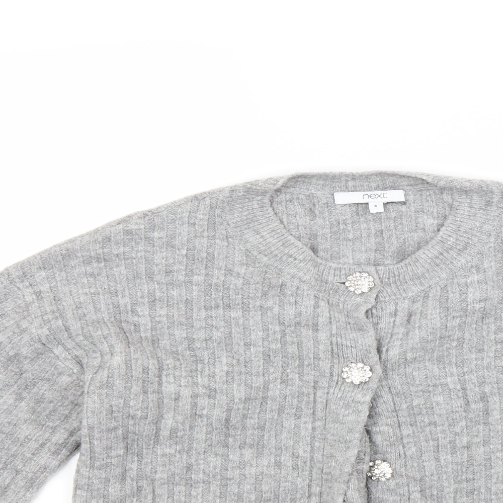 NEXT Womens Grey   Cardigan Jumper Size S