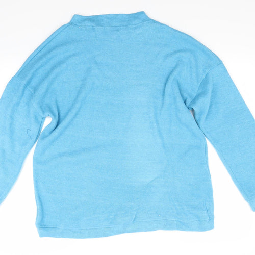MissLook Womens Blue   Pullover Jumper Size L