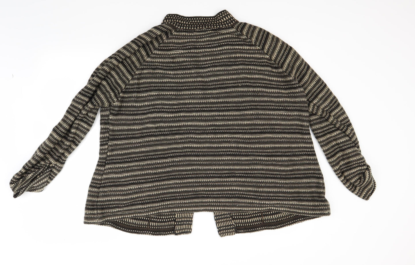 BM Womens Brown Striped  Pullover Jumper Size XL