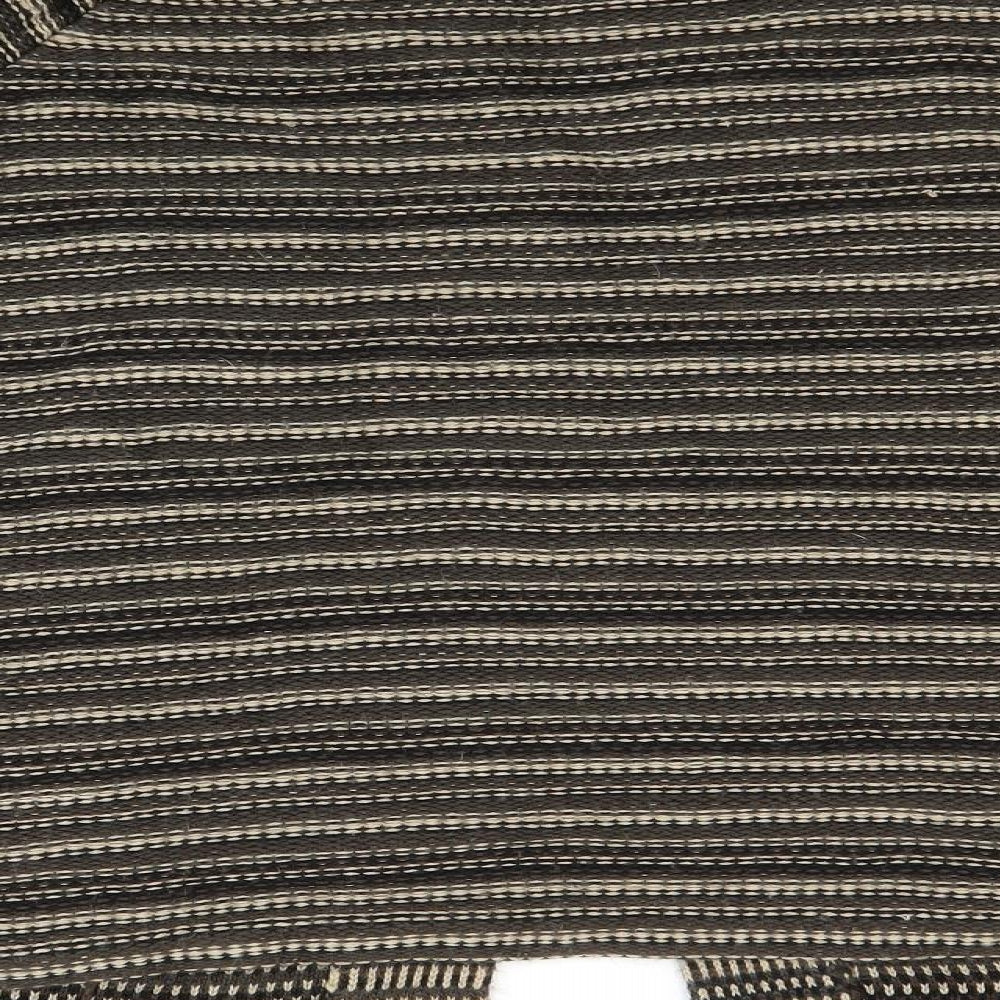 BM Womens Brown Striped  Pullover Jumper Size XL