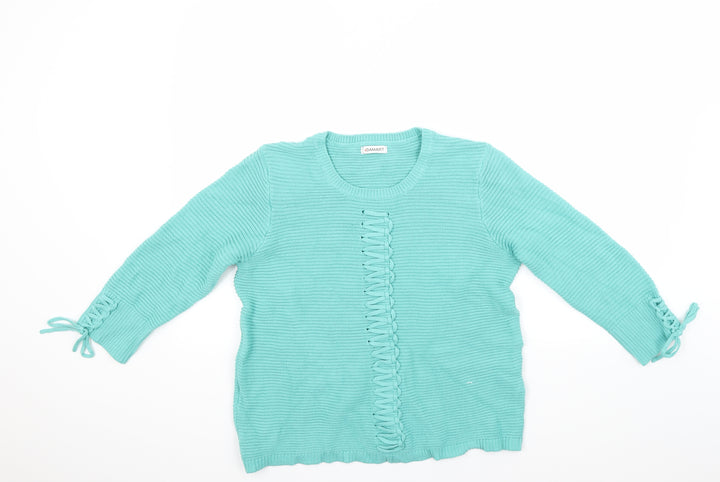 Damart Womens Green Pullover Jumper Size 16