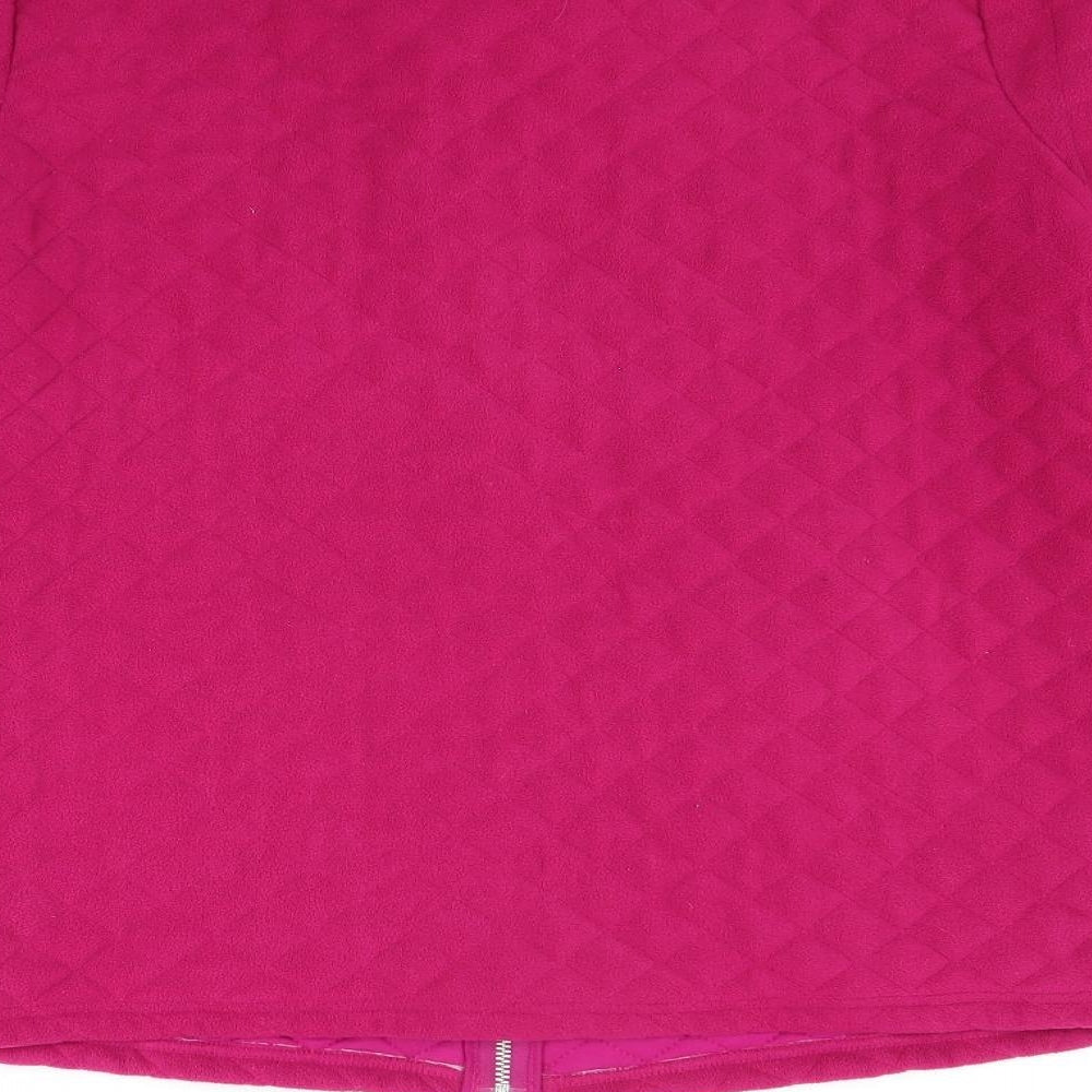 Maine Womens Purple  Fleece Jacket Coat Size 16