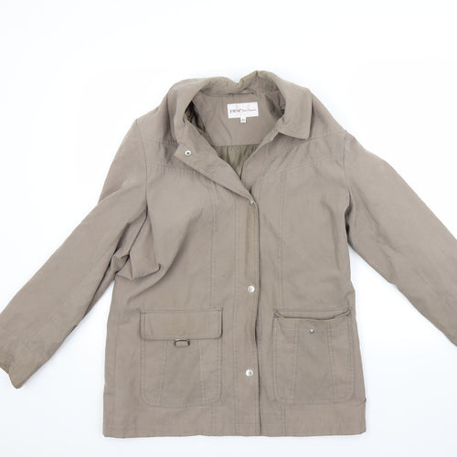 EWM Womens Brown   Overcoat Coat Size 10