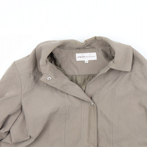 EWM Womens Brown   Overcoat Coat Size 10