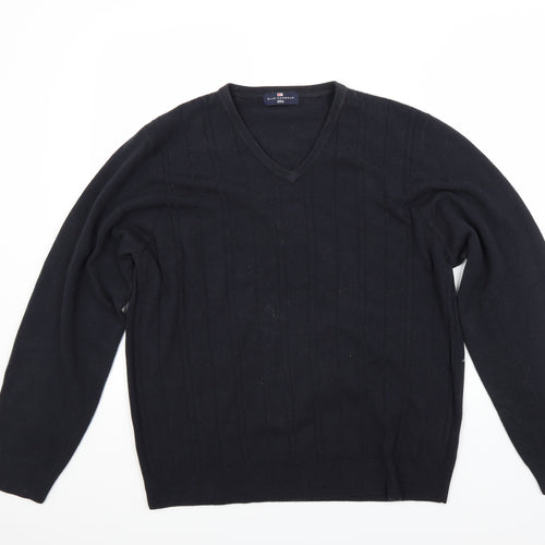 Marks and Spencer Mens Blue   Pullover Jumper Size L