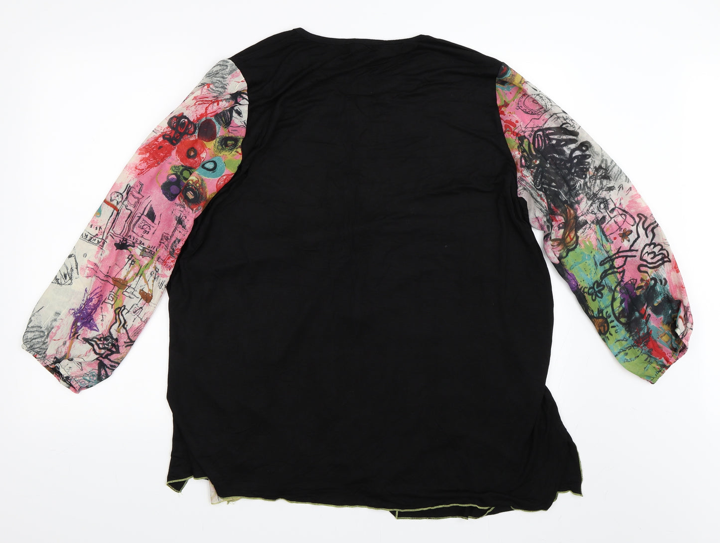 Purple Rose Womens Black   Camisole Blouse Size XL
