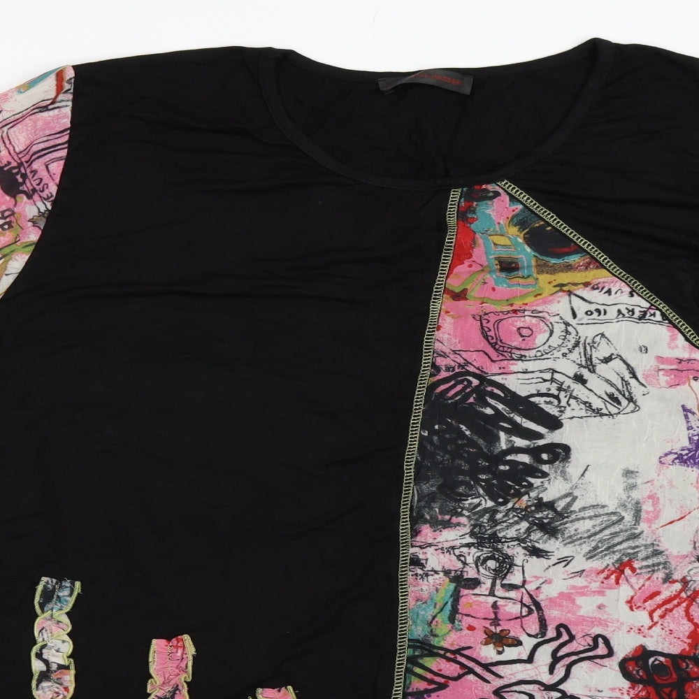 Purple Rose Womens Black   Camisole Blouse Size XL