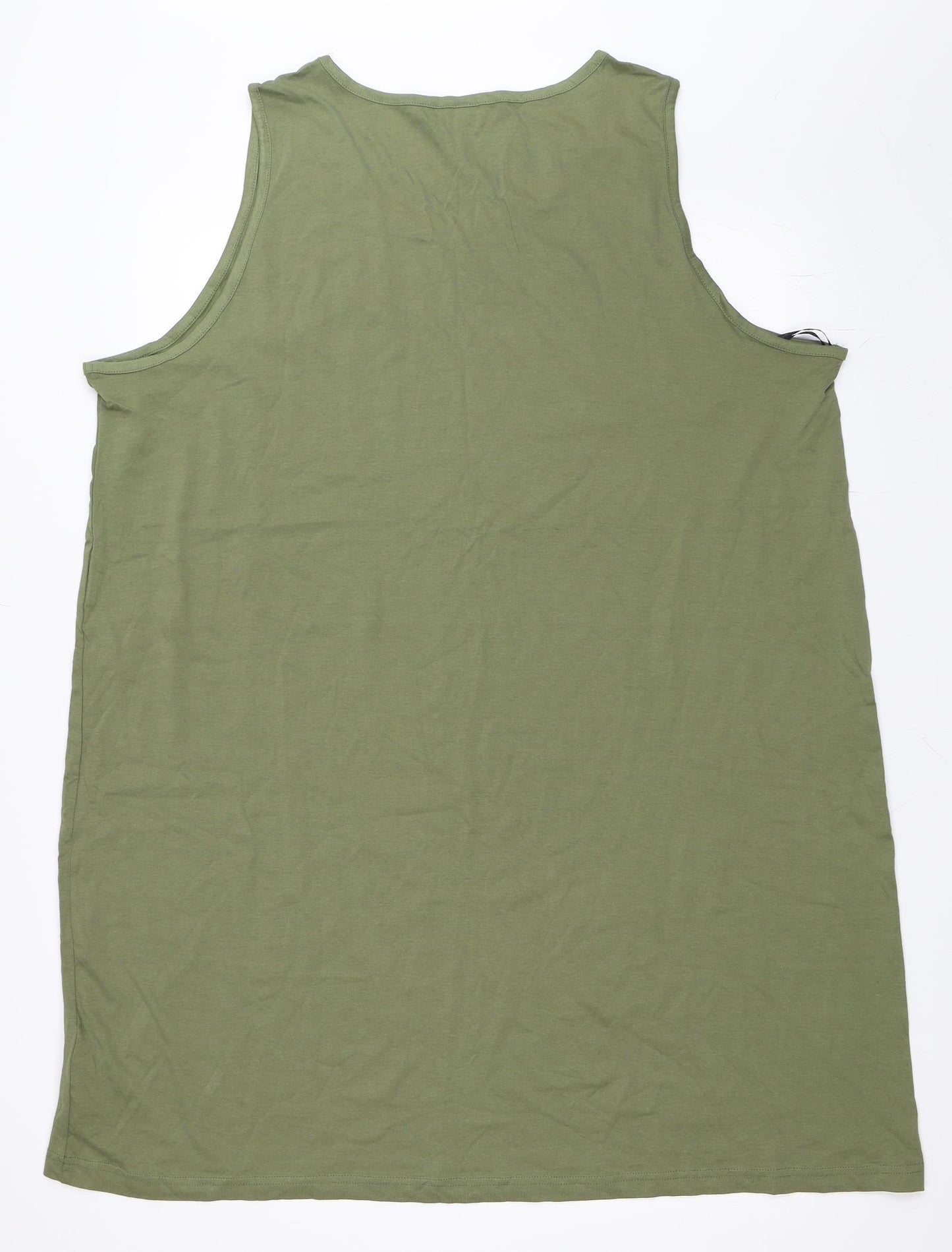 Bon Prix Womens Green Solid  Capri Dress Size 2XL