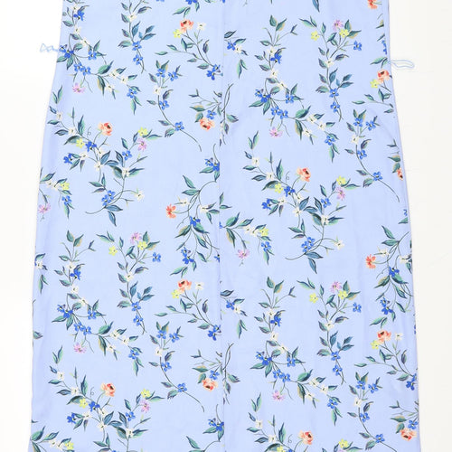 Edition Womens Blue Floral  Slip Dress  Size 10