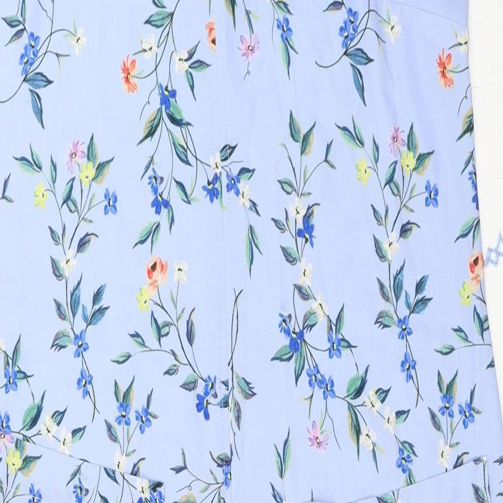 Edition Womens Blue Floral  Slip Dress  Size 10