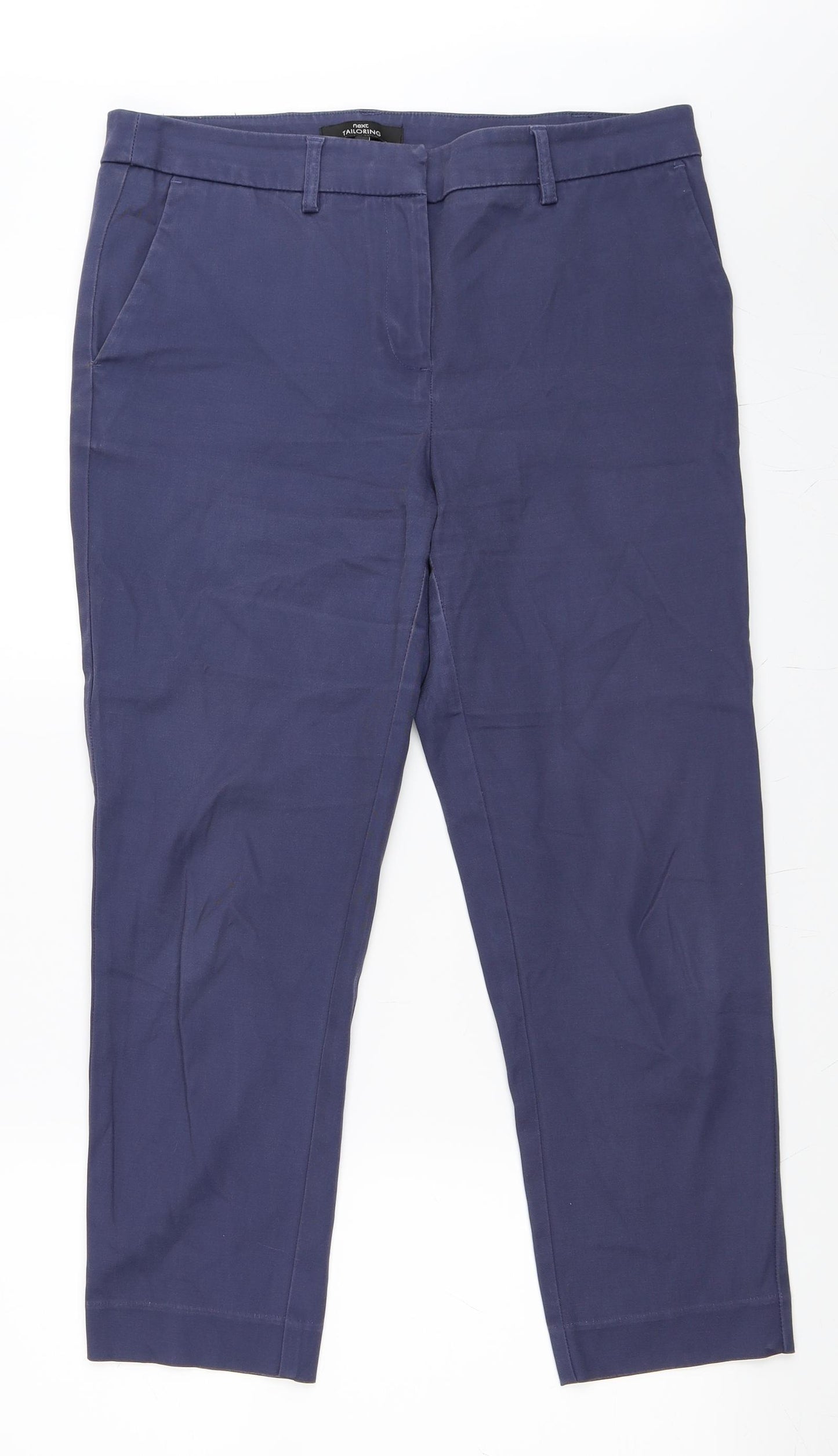 NEXT Womens Blue   Chino Trousers Size 12 L25 in