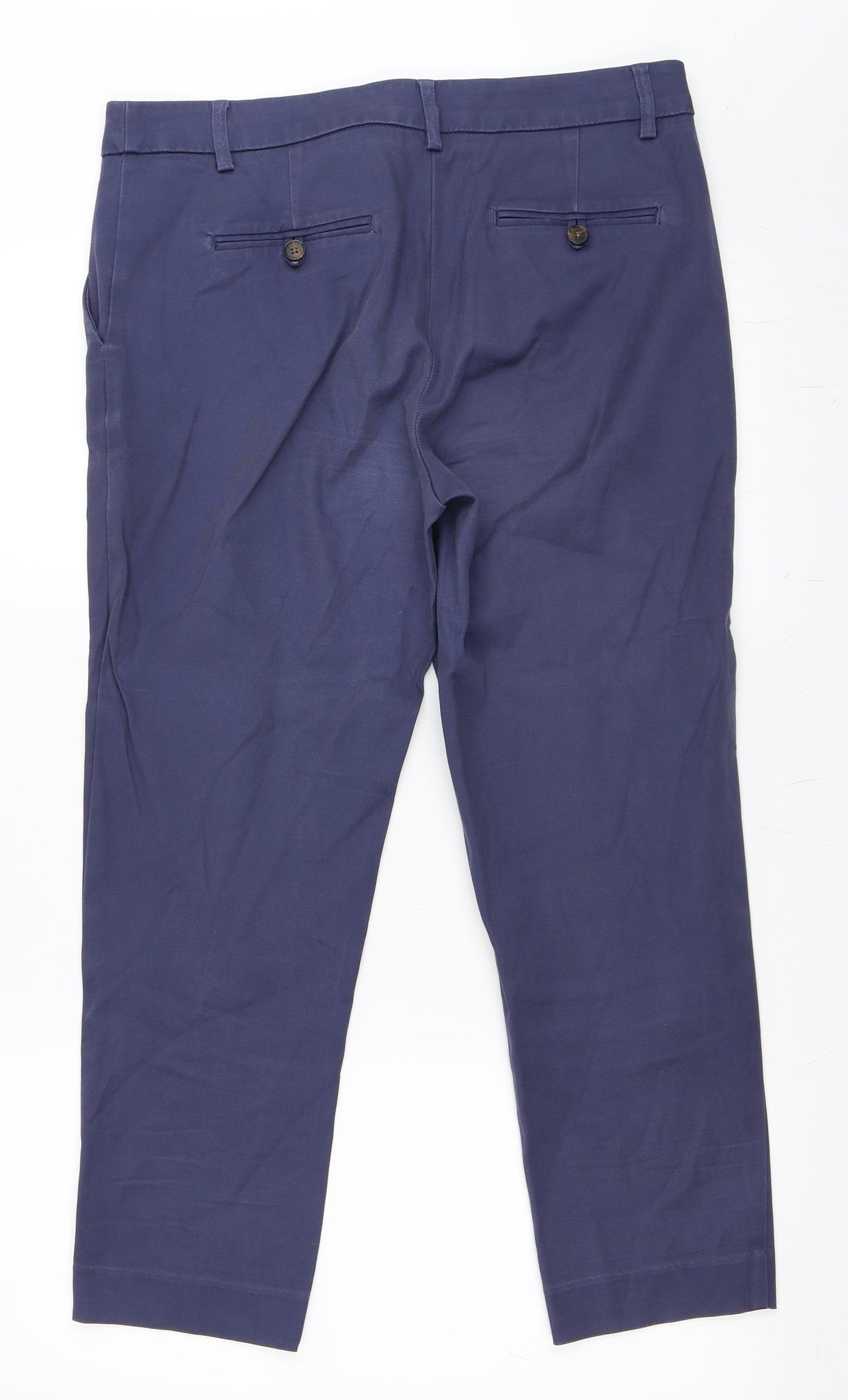 NEXT Womens Blue   Chino Trousers Size 12 L25 in
