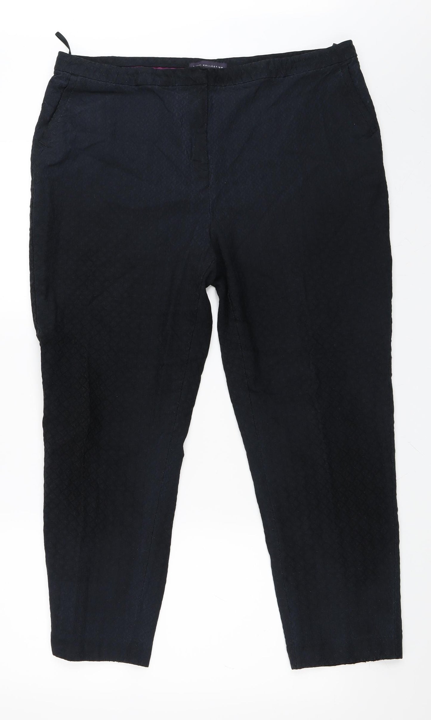 Marks and Spencer Womens Black   Trousers  Size 18 L25 in
