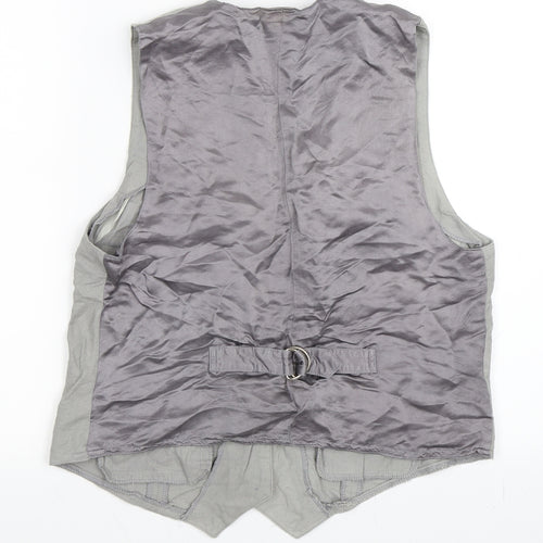 Jasmine and Bread Mens Grey   Jacket Suit Waistcoat One Size