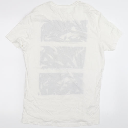 Studio W Womens Ivory   Basic T-Shirt Size L