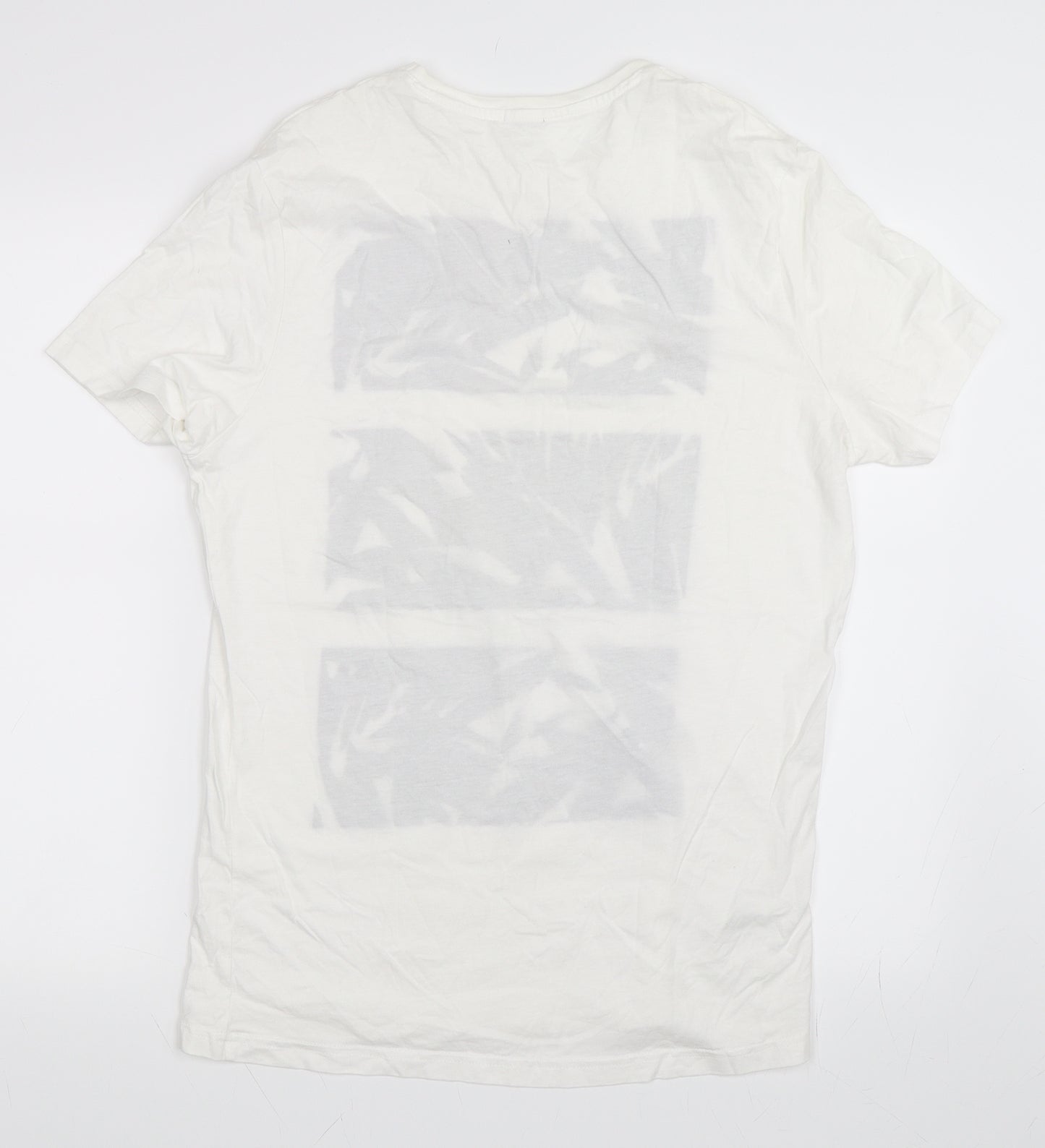 Studio W Womens Ivory   Basic T-Shirt Size L
