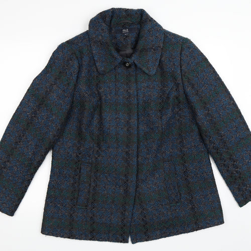 EWM Womens Blue   Overcoat Coat Size 14