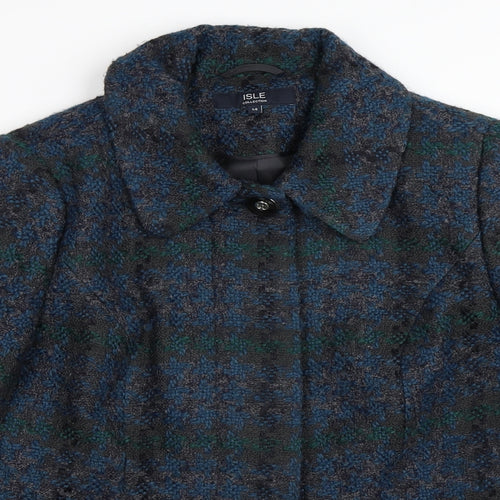 EWM Womens Blue   Overcoat Coat Size 14