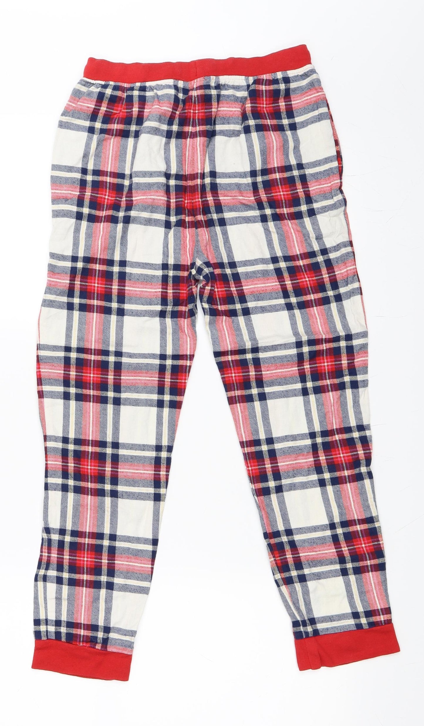 Marks and Spencer Girls Red Check   Pyjama Pants Size 10-11 Years