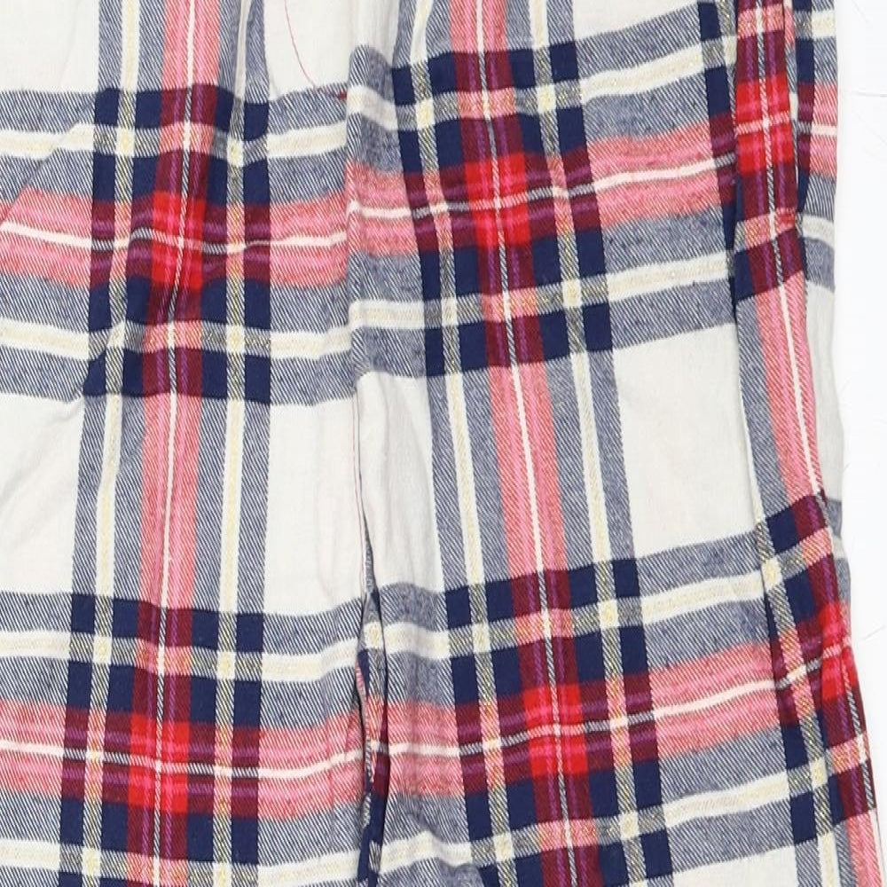 Marks and Spencer Girls Red Check   Pyjama Pants Size 10-11 Years