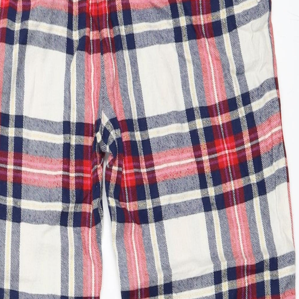 Marks and Spencer Girls Red Check   Pyjama Pants Size 10-11 Years