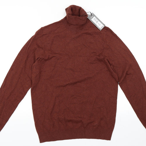 Marks and Spencer Mens Orange   Pullover Jumper Size M