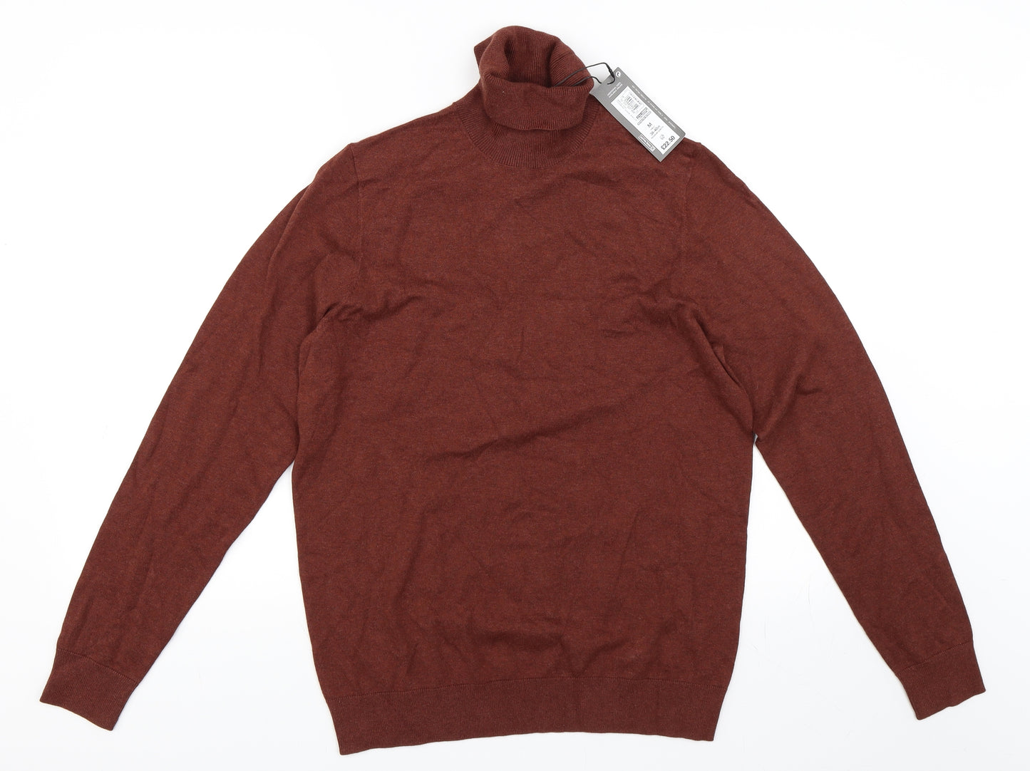 Marks and Spencer Mens Orange   Pullover Jumper Size M