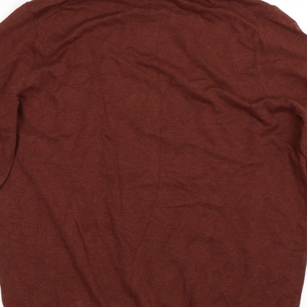 Marks and Spencer Mens Orange   Pullover Jumper Size M